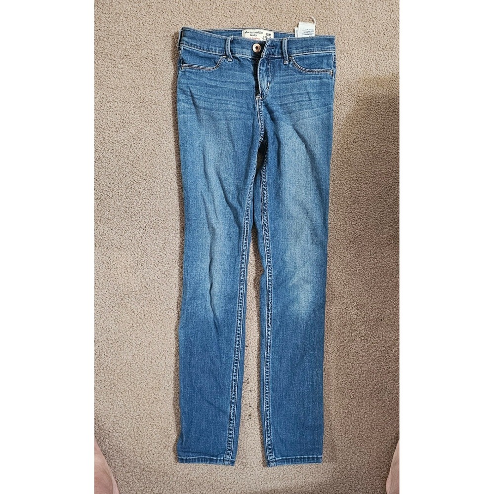 Abercrombie Kids Jean Legging Slim Fit Medium Wash Denim Size 11/12